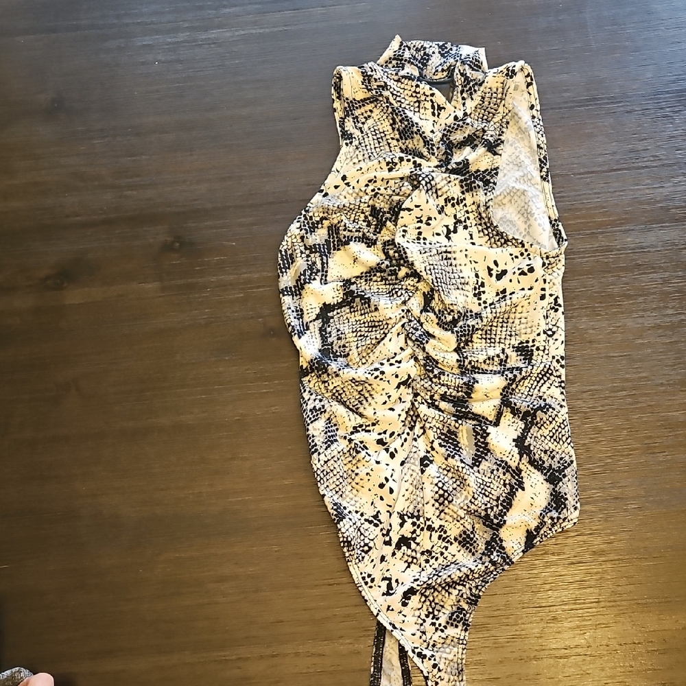 Rue21 Snakeskin Print Body suit